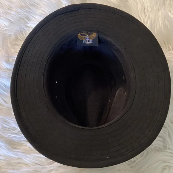 Vintage Henschel H1H American Leather Stark Hat size XL wide 7” long 8”